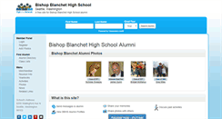 Desktop Screenshot of bishopblanchethighschool.org